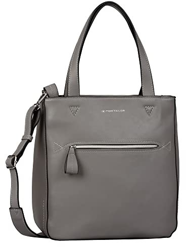 TOM TAILOR - Womenswear KARINE Damen Tragetasche L, mid grey, 30x14x31