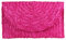 EVEOUT Carteras de Mano Clutches de Paja Tejida para Mujer Monedero de Verano Bolsa de Vacaciones en la Playa Rosa roja