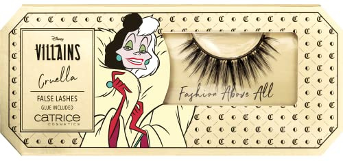 Catrice Disney Villains Cruella False Lashes, Nr. 020 Nightfall, schwarz, volumengebend, sofortiges Ergebnis (1 Paar)