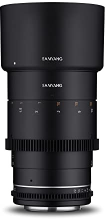 Samyang MF 135 mm T2,2 VDSLR MK2 för Canon RF – videocine objektiv fullformat och APS-C teleobjektiv fast brännvidd, manuellt fokus, för kameror med RF-anslutning, för EOS serie