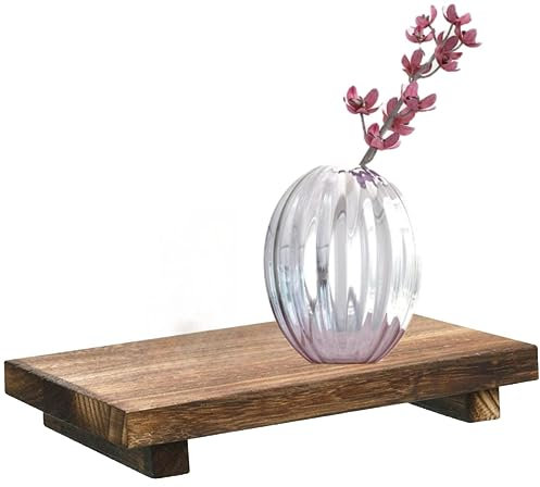 Wooden Small Tray Wood Soap Holder Creative Home Kitchen Home Wooden Base Bracket Ornament for Bottles Plant Makeup Tissues Candles Guest Jewelry Soap Decor