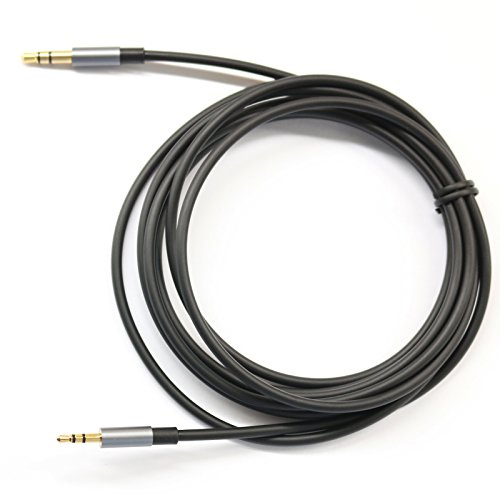 ABLET 200cm Gold Plated Design 3.5mm to 2.5mm Male Car Auxiliary Cable Cord Headphone audio Cable Compatible with Bose headphone, for JBL headphone, Smartphone Tablet MP3 Player Black