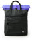 ROKA London Creative Waste Canfield B - Zaino medio in nylon riciclato, Nero/Viola Semplice, M
