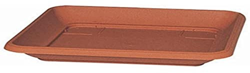 Manna 105233 Untersetzer Quadro Similcotto 35 cm, terracotta aus Polypropylen