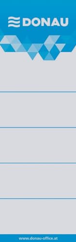 DONAU Rückenschilder zum Einstecken für Ordner-Rückenbreite 7,5 cm