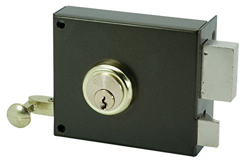 Ilargi - Cerradura 125a 10cm.he.dch.bp de sobreponer c/cilindro. palanca y llave por ambos lados. picaporte con llave 125a-he10dp