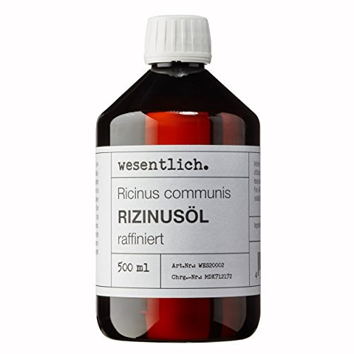 Rizinusöl 500ml - reines Öl von wesentlich. - Pflege für Haut und Haar - Wimpern und Augenbrauen
