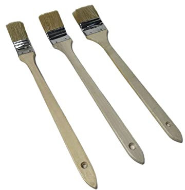 Pinceles para esquinas, 6 piezas, juego de pinceles para radiador, 38/50/63 mm, 3 unidades