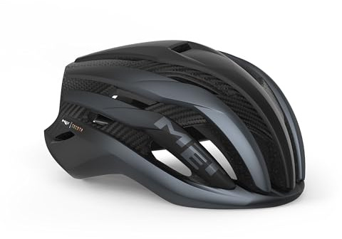 MET Helm Trenta 3K Carbon MIPS Sport, Schwarz (Schwarz), L