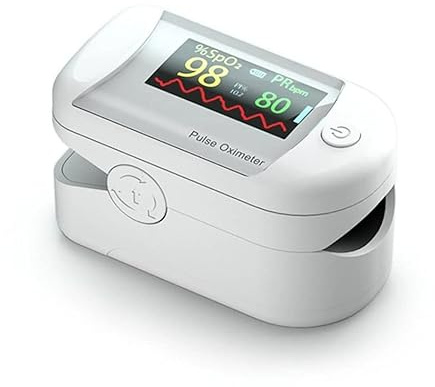 Oxymetre sin Oxymètre de Pouls de Doigt Professionnel Ecran LED Moniteur Portable Mesure la Saturation Oxygène Utilisation Domestique pour Fitness et Sport