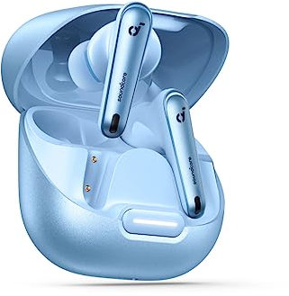 soundcore by Anker Liberty 4 NC Wireless Noise Cancelling Earbuds, 98.5% Noise Reduction, Adaptive Noise Cancelling to Ears and Environment, Hi-Res Sound, 50H Battery, Wireless Charging, Bluetooth 5.3