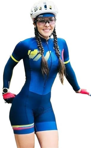 UNBIT Triathlonanzug Damen Radtrikot Sets Overall Kleidung Bike Skinsuit Langarm Radanzug Sportbekleidung (Color : 11, Size : XXXXXX-Large)