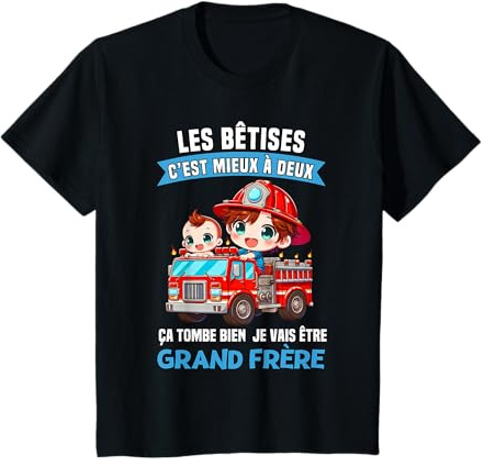 Enfant Futur Grand Frère 2026 - Annonce Grossesse Cadeau Naissance T-Shirt