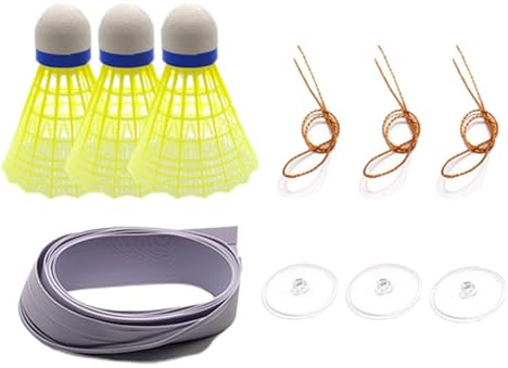 XIAOXIAOYU Automatisk rebound badminton, inomhus badminton-set | lyftning av rebounds badminton tränarspel, rebounder kit elastiska sportleksaker, träningsutrustning lämplig för utomhusspel