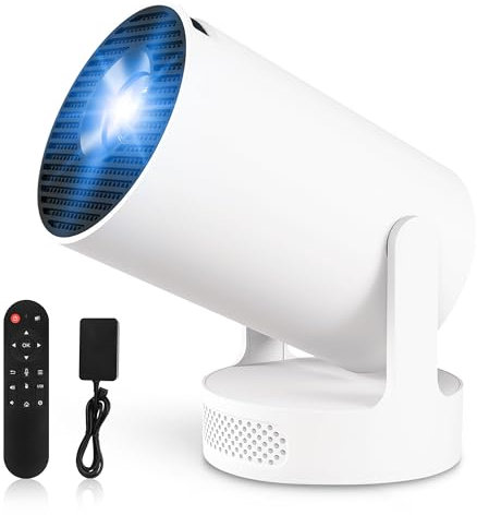 Projecteur Video Mini Videoprojecteur 4k Retroprojecteur Android 11 WiFi 6/BT 5.4 1080P Full HD Supporté pour TV PC Lap Stick HDMI Home Cinéma