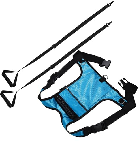 TOYANDONA Imbracatura regolabile in mesh con guinzaglio di sicurezza e zaino supporto per apprendimento e controllo neofiti adatta per snowboard, skate e pattinaggio
