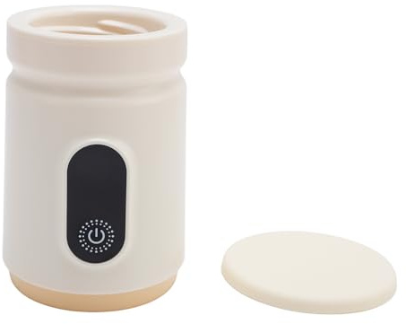 Generic Scaldalatte con Display Digitale per Latte Materno Scaldabiberon Wireless a 4 Temperature Riscaldamento in Acciaio Inossidabile Portatile per la Nutrizione