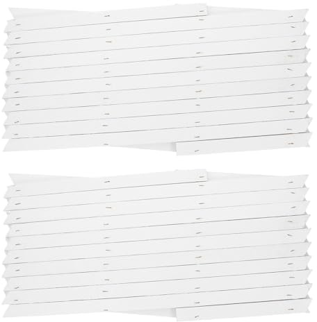 Yardenfun Enrejado de Madera Extensible 2 Paneles 44 Cm Blanco para Jardín y Plantas Trepadoras Interior y Exterior, Celosía Ajustable para Pared y Valla Decorativa