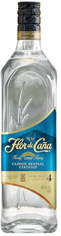 Flor De Caña 4 anni Rum bianco, 700 ml