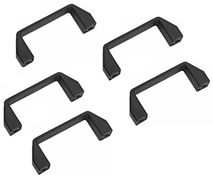 Tragegriff aus Kunststoff Handgriff Schrankgriff schwarz Ziehgriff Kistengriff Griff mit einem Bohrlochabstand von 90mm und einer Gesamtlänge 105mm 5 Stück
