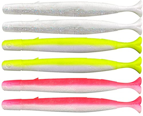 Savage Gear Gravity Stick 14cm 15g PulseTail Sinking High Vis Mix 6pcs 72584