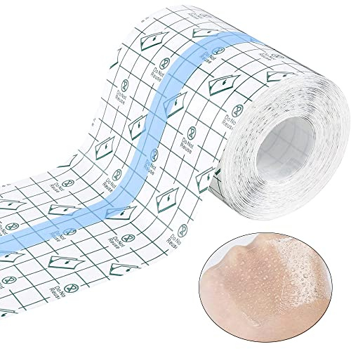 Extensible Transparent Bandage,Bandage Adhésif Extensible,Transparent Adhésif Médical Bandage,Bandage Adhésif Imperméable,Imperméable Pour Le Soin Des Plaies,Le Sport,La Douche(10cm*10m)