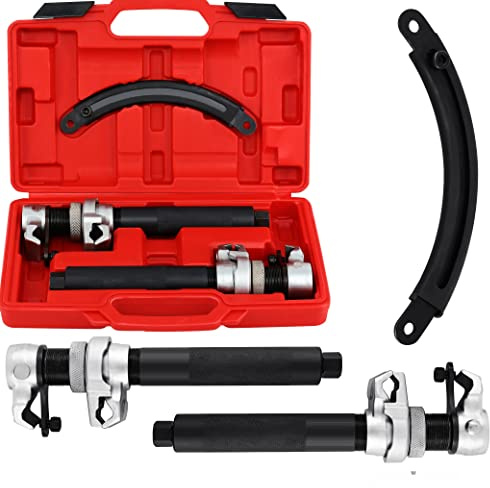 AMD TOOLS 2tlg Federspanner KFZ Set Tieferlegung Universal Federbein Spannen Werkzeug 1,2T