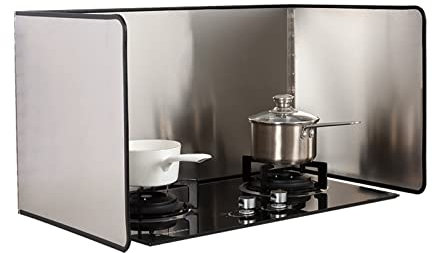 Cubre Salpicaduras De Sartén, Acero Inoxidable 304 Placa Metal Antihaderente, Protector Contra Salpicaduras De Cocina, Aceite Antiadherente, Facil Mantenimiento, para Cocinas A Gas Y Sartén ( Color :