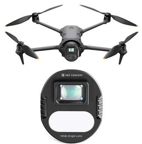 K&F Concept Wide-Angle Lens Compatible with DJI Mavic 4 Pro Drone Camera Lens Accessories,108° Shooting Range, Capture Expansive Landscapes, Multi-Coated HD Optical Glass