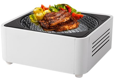 Barbecue au charbon de bois | Barbecue de table compact d'extérieur pour barbecue, barbecue mobile avec charbon de bois à emporter | Parfait pour le camping, le jardin, les pique-niques