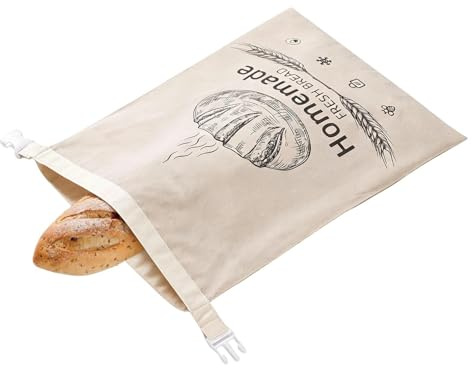 Sacs à pain en cire d'abeille réutilisables - Sacs de conservation de pâte - Sacs à pain enduits de cire d'abeille - Pour cuisine, congélateur, salle à manger, pique-nique, fête, maison, appartement