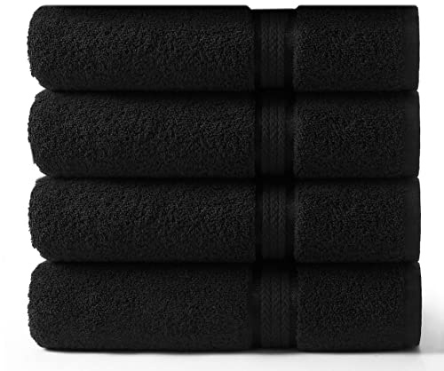 COTTON CRAFT ultramjuka badhanddukar, mycket stora, 76,2 x 137,2 cm, absorberande, för vardagen, lyx, hotell, spa, gym, dusch, strand, pool, camping, resor, sovsal, 100% bomull, 580 g/m²