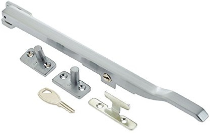 Modern Contemporary Design Lockable Casement Window Stay 10 250mm (Satin Chrome)