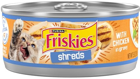 Purina Friskies Shreds With Chicken in Wet Cat Food Gravy - (Pack of 24) 5.5 oz. Cans
