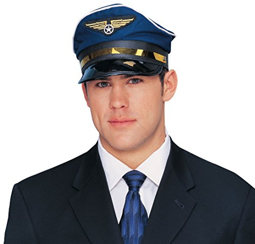 Costume Culture Men's Pilot Hat, Blue, One Size