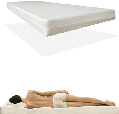 Doctorsleep Medisleep Kaltschaum Rollmatratze Kern 10 cm mit Bezug - Milano Größe: 80x200 cm Härtegrad 2
