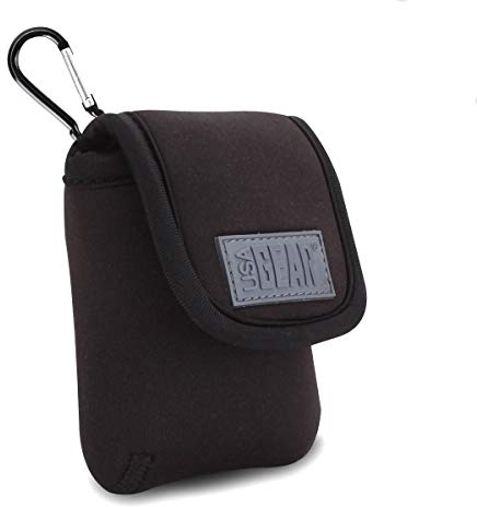 USA Gear Slingshot Ammo Pouch - Neoprene Sling Shot Utility Pouch with Belt Loop, Carabiner Clip - Hunting Slingshot Ammo Holster Perfect for Steel Balls, Airsoft Pellets, Airsoft BBS, Pellets & More