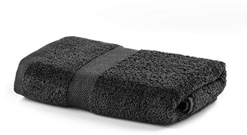 DecoKing Handtuch 50x100 cm Baumwolle Qualität 525g/m² Grafit anthrazit saugfähig Marina
