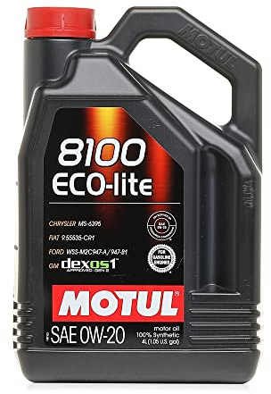 MOTUL Motoröl 0W-20 8100 Motor Öl API SP-RC ECO-LITE 4L
