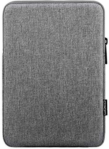 MoKo Hülle Tasche, Sleeve Schutzhülle Polyester Tablet Tasche Kompatibel mit iPad Pro 12.9 M2 2022/iPad Pro 12.9 M1 2021/ iPad Pro 12.9 2020/2018, Surface Pro 12.3, Galaxy S8+12.4 - Hell Grau