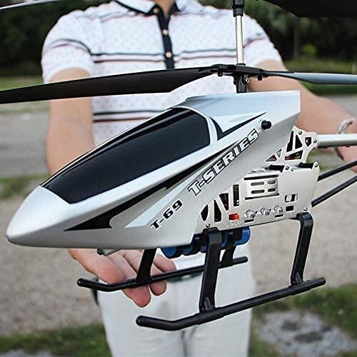 HEBXMF RC Airplane 2.4GHZ Remote Control Helicopter 3.5 Channel Anti-Collision Gyro RC Aircraft LED Outdoor Radio Controlled Heli Teenage Adults Flying Toys Plane