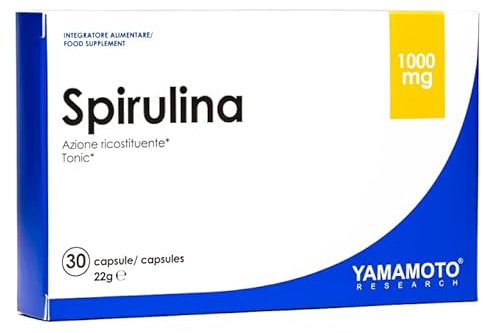 Yamamoto Spirulina 30 capsule - Superfood completo, ricco di nutrienti ad alta biodisponibilità