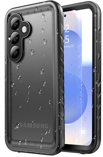 SPORTLINK for Samsung Galaxy S25 Waterproof Case - 360 Full Body Heavy Duty Shockproof Protection Front and Back S 25 Case[Built in Screen+Camera Protector][Dustproof][IP68 Underwater]-Black