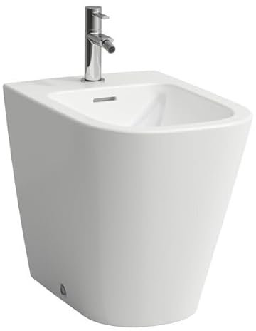 LAUFEN Meda Standbidet, 1 Hahnloch, mit Überlauf, 360x540x430mm, H8321110003021, Farbe: Weiß