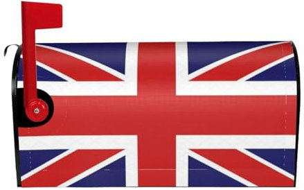 Cubierta magnética para buzón de la bandera inglesa para decoración de jardín, con apertura curva y decoración magnética para exteriores