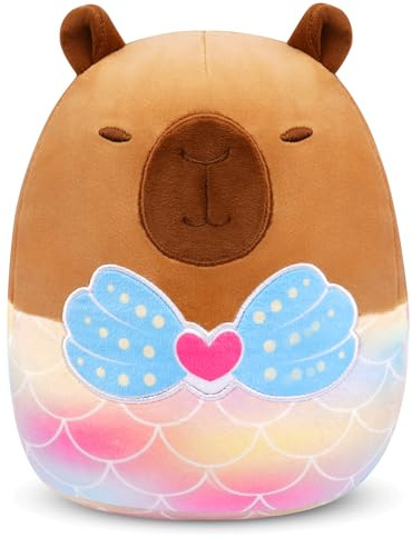 Yamepuia Capybara PlüSchtier,Niedliche Meerjungfrau Capybara Kuscheltier,20 cm Kuscheltier Capybara Stofftier Tier Spielzeug Geschenke für Kinder Jungen Mädchen