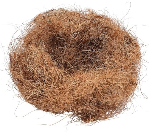CREATCABIN 50g de Fibra de Coco para Nidos de Pájaros, Sustrato Suelto para Lechos de Pájaros, Accesorios Naturales para Calentar Nidos de Pájaros, Material de Anidación de Canarios, Pinzones