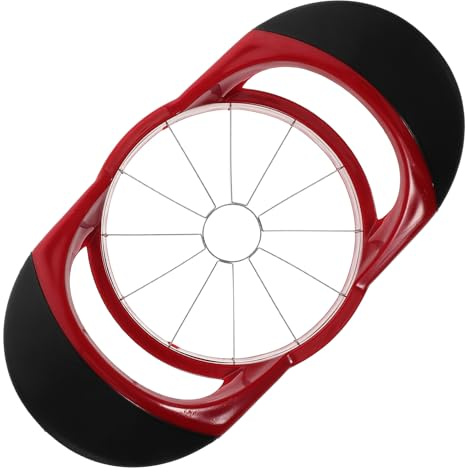 HOLIDYOYO Cortador de Manzanas Acero Inoxidable Cuchillas Divisor Frutas Seguro y Duradero para Cocina Hogar Cortar Manzana Fácil Uso