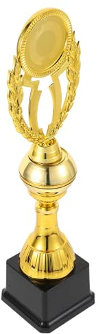 Housoutil Coppa di Plastica Dorata Grande 36 Cm per Premiazioni Sportive e Concorsi di Danza, Premio Vincente Multifunzione e Adulti, Decorazione per Cerimonie e Feste