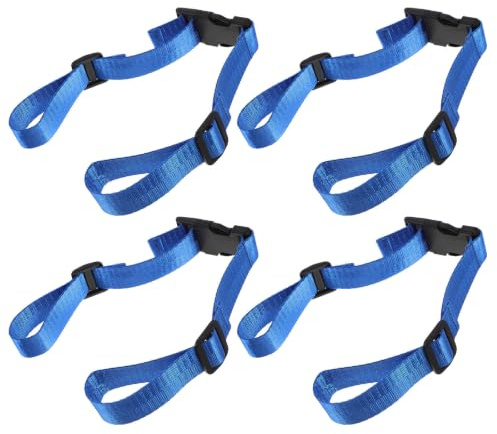Vaguelly Lot De 4 Sangles De Confort Antidérapantes Pour Musiciens (Poitrine Et Dos) - Sangles De Rechange Bleues Pour Une Fixation Sécurisée Des Instruments - Harnais De Maintien Et De